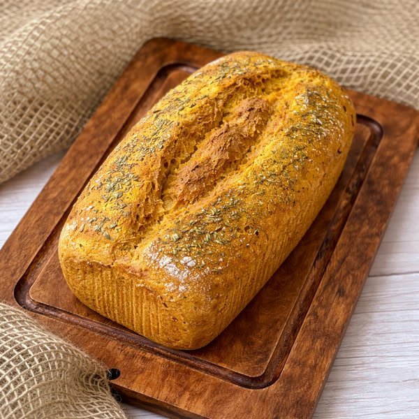Pão de Cúrcuma com Alecrim